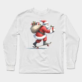 Santa Delivering Gifts Long Sleeve T-Shirt